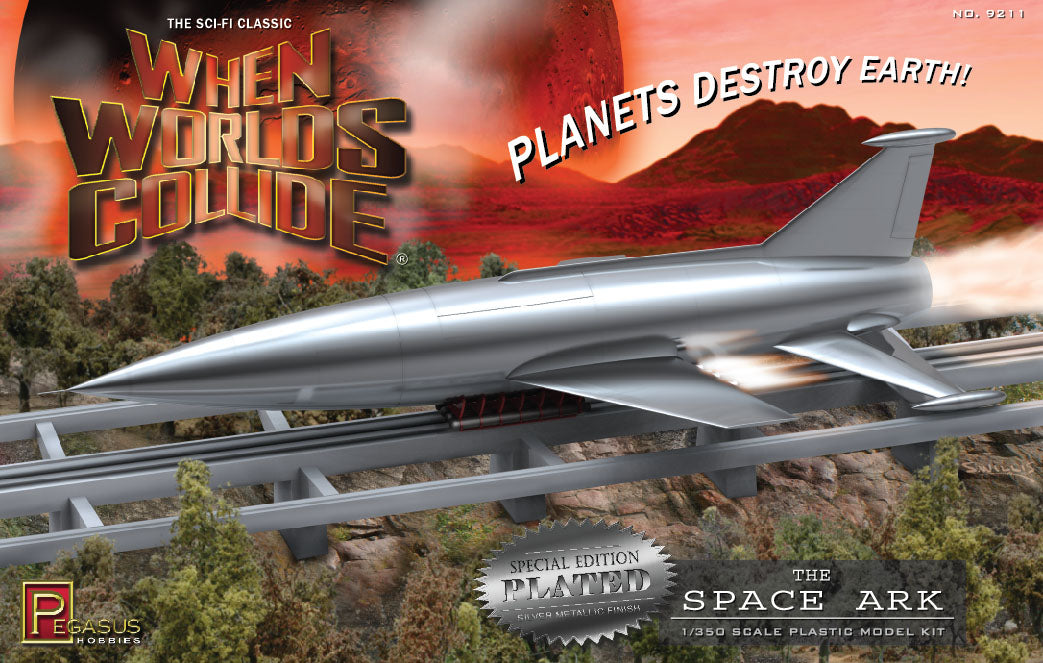 Pegasus Hobby 9211 1:350 When Worlds Collide Space Ark Chrome Plated Kit
