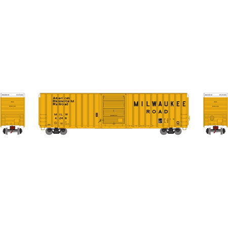 Athearn 72641 HO Milwaukee Road FMC 60' Hi-Cube EP Box Car #4246
