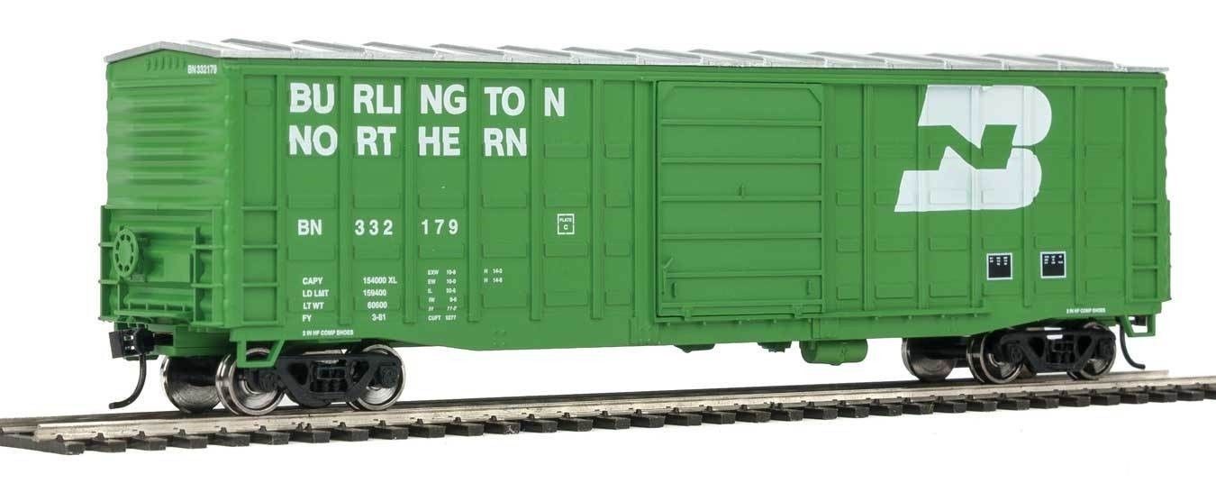 Walthers 910-2322 HO Scale Burlington Northern 50' Waffle-Side Boxcar #332179