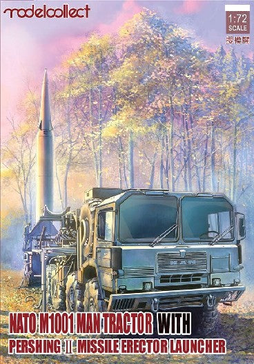 ModelCollect UA72084 1:72 NATO M1001 MAN Tractor w/Pershing II Plastic Model Kit