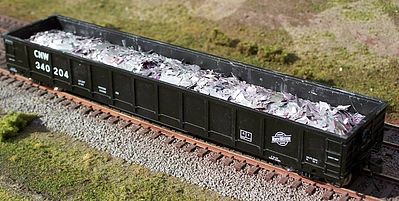 Motrak Models 81309 HO Atlas Evans Gondola Scrap Aluminum Load