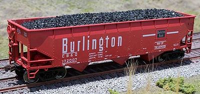 Motrak Models 81406 HO Coal Load fits BOW/Stewart 70-Ton Hopper (Pack of 2)