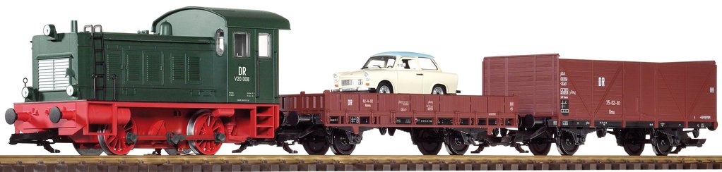 Piko 38121 Deutsche Reichsbahn V20 G Gauge Diesel Freight Starter Train Set