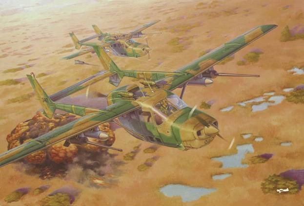 Roden Models 628 1:32 Reims FTB337G Lynx "Bush War" Military Aircraft Plane Kit