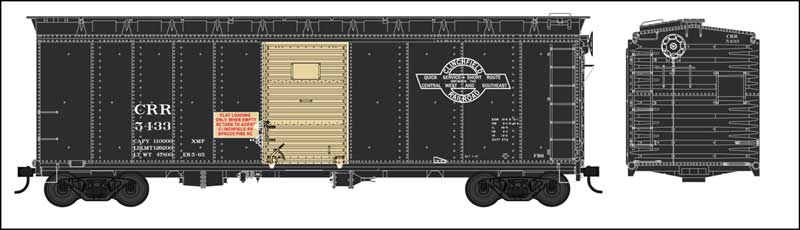 Bowser 42708 HO Clinchfield Railroad 40' Boxcar RTR #5433