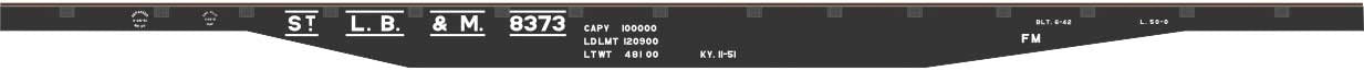 Tichy 10270N N Missouri Pacific StLB&M 50' Steel Flatcar Decal Set