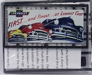 Tichy 8418 HO Chevrolet First and Finest Billboard Kit
