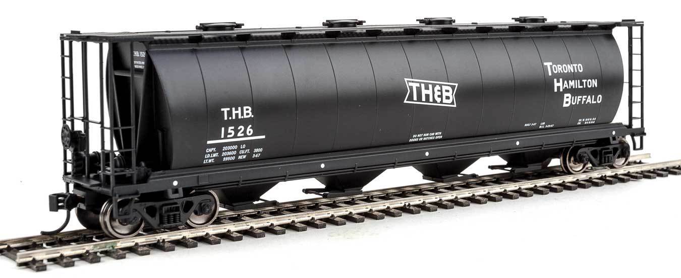 Walthers 910-7349 HO TH&B 59' Cylindrical Hopper, Round Hatches RTR #1526