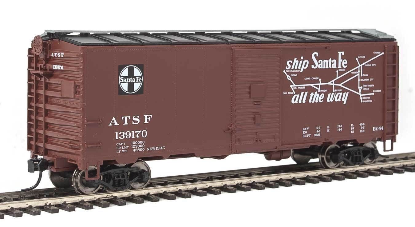 Walthers 910-1314 HO Scale Atchison Topeka Santa Fe 40' AAR 1944 Boxcar #139170