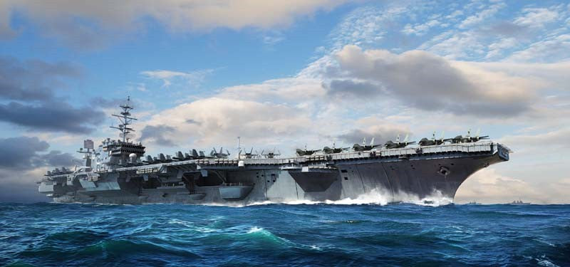 Trumpeter 06715 1:700 USS CV-64 Aircraft Carrier Plastic Model Kit