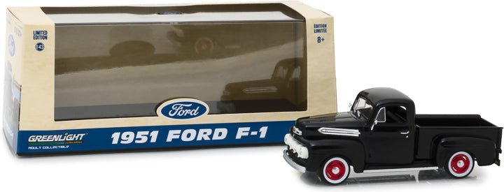 Greenlight Collectibles 86315 1:43 1951 Ford F-1 in Raven Black