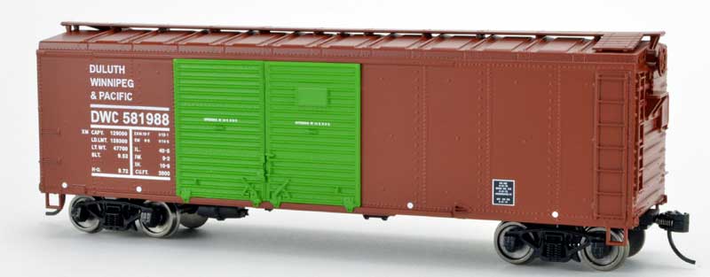 Bowser 42849 HO Duluth Winnipeg and Pacific 40' Steel Side Box Car RTR #581988 NIB
