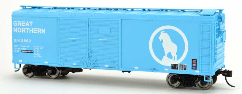 Bowser 42852 HO Great Northern 40' Steel Side Box Car Ready-To-Run #3869 LN/Box