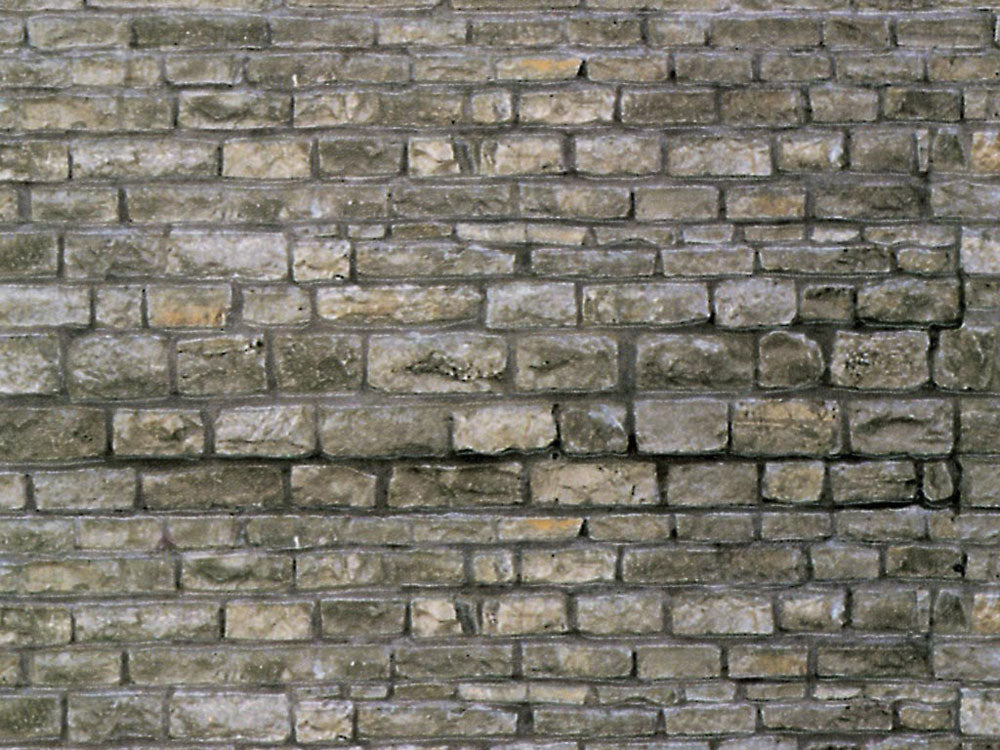 Vollmer 46040 HO 10" x 5" Granite Wall (Pack of 10)