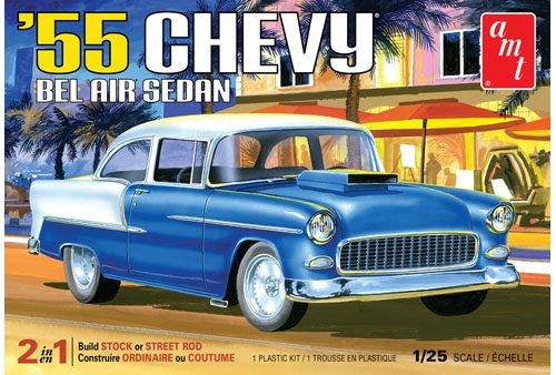 AMT 1119 1:25 1955 Chevrolet Bel Air Sedan Plastic Model Kit