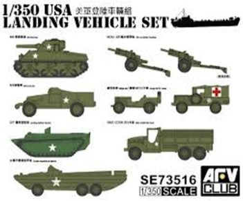 AFV Club SE73516 1:350 WWII US Landing Vehicle Set (9)