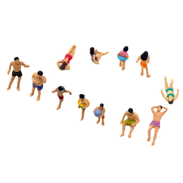TomyTec 281344 N Sunbathers Figures (Set of 12)