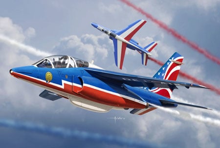 Kinetic 48064 1:48 Alpha Jet Patrouille Military Aircraft Plane Kit (2)