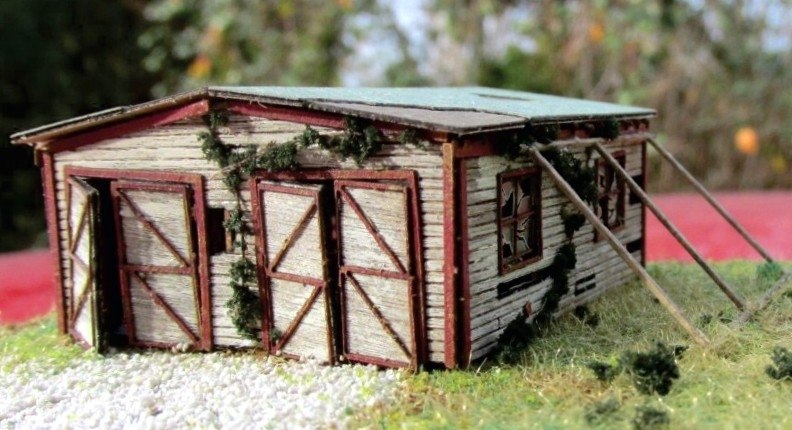 RS Laser Kits 3054 N Scale Redneck Garage Laser Cut Kit