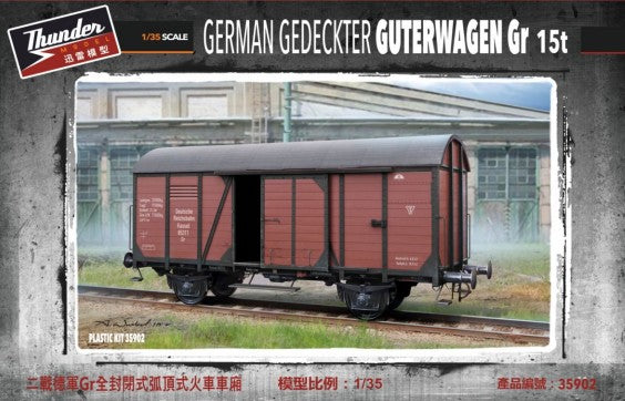Thunder Model 35902 1:35 German Guterwagen Gr Boxcar Plastic Model Kit
