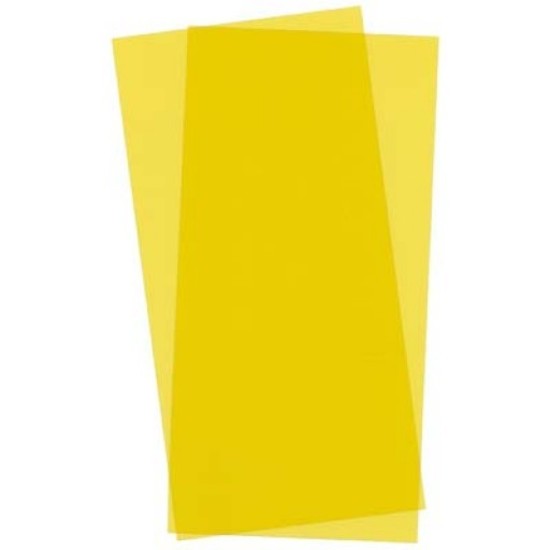 Evergreen Scale Models 9904 .010" x 6" x 12" Yellow Sheet (Pack of 2)