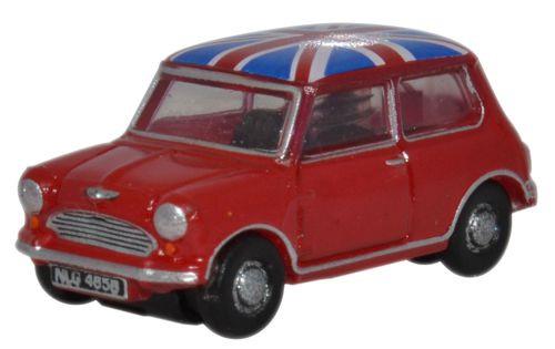 Oxford Diecast NMN001 1:148 Union Jack Mini Tartan in Red
