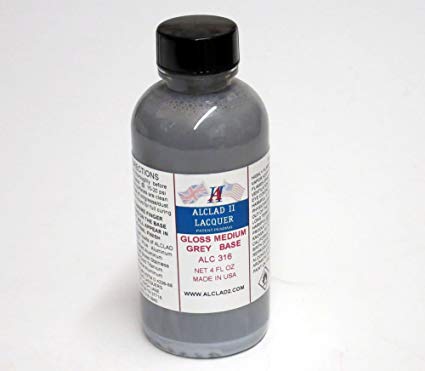 Alclad II 316 Gloss Medium Grey Base 4oz Bottle