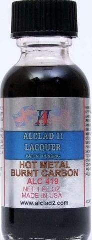Alclad II 419 Hot Metal Burnt Carbon Lacquer 1oz Bottle