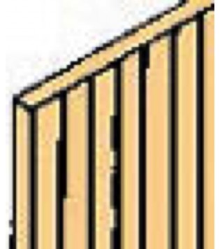 Northeastern Scale Lumber 355 3/32" x 1/32" x 24" Scribe Sheathing