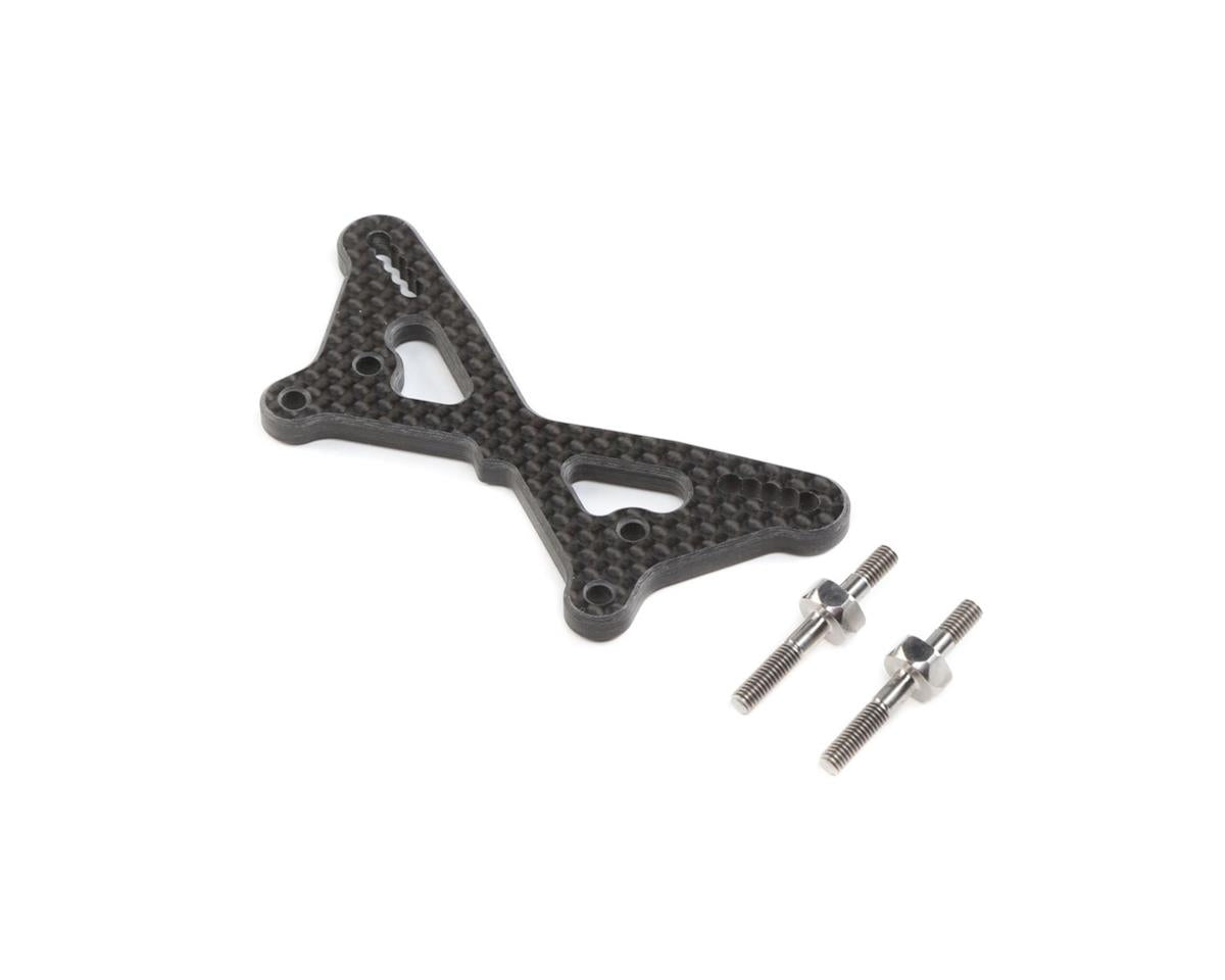 Team Losi Racing 334054 Carbon Front Tower with Ti Standoffs: 22 5.0