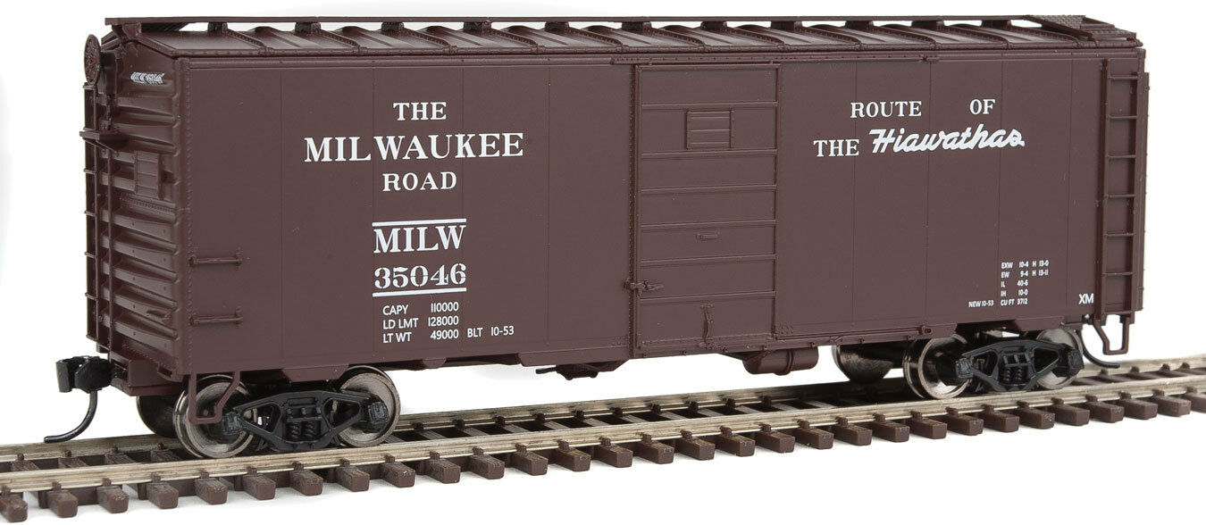 Walthers 910-1403 HO Milwaukee Road 40' PS-1 Boxcar Ready to Run #35046