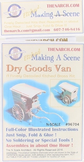 The N Scale Architect 96704 N Dry Good Van Etched Brass Kit