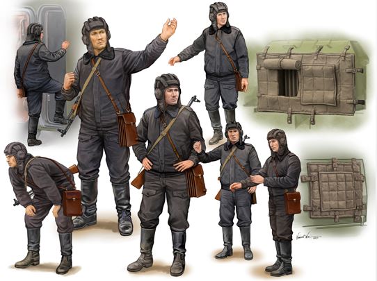 Trumpeter 00434 1:35 Soviet Soldier Scud B Crew (Set of 7)