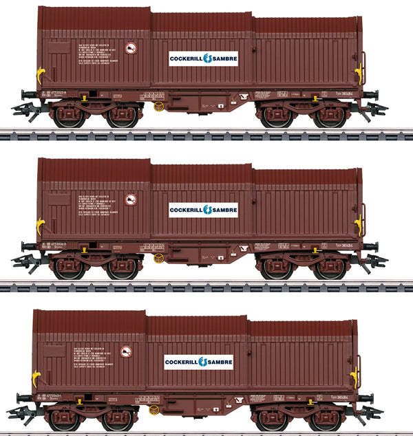 Marklin 46873 HO Belgian State Railways Ep. IV Freight Covered Cars (Set of 3) LN/Box