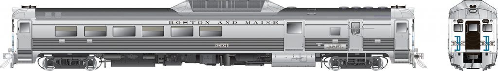 Rapido Trains 16617 HO Boston & Maine Budd RDC-3 Phase II Diesel Loco #6305