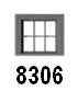 Tichy 8306 HO 30" x 28" 6-Lite Windows (Pack of 12)