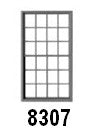 Tichy 8307 HO 48" x 86" 12/12 Double Hung Masonry Windows (Pack of 12)