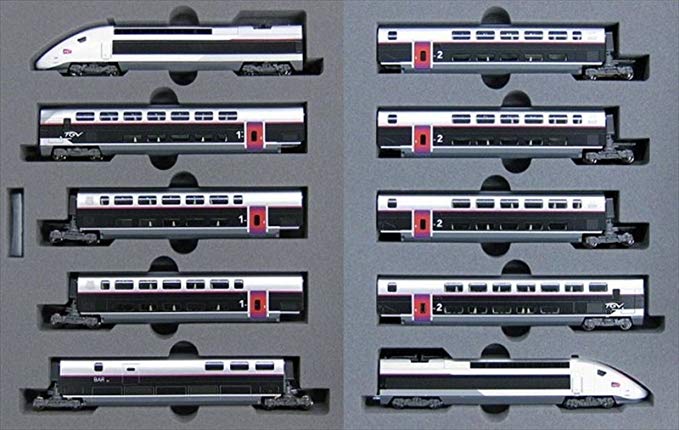 Kato 10-1324 N TGV Duplex Carmillion Cars (Set of 10)