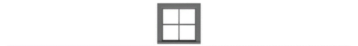 Tichy 3535 S 36" x 36" 4 Pane Work Car Windows (Pack of 6)