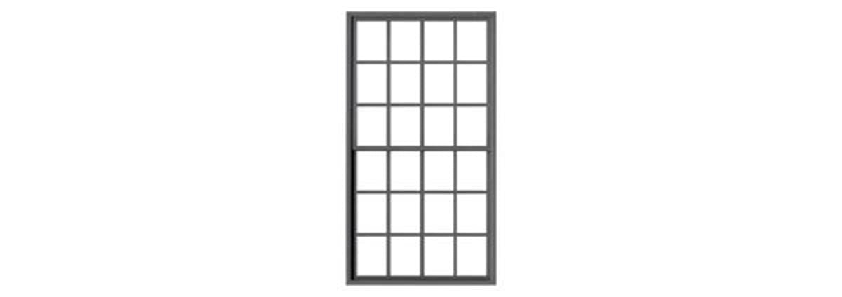 Tichy 2090 O 48" x 96" 12/12 Double-Hung Masonry Window (Pack of 4)
