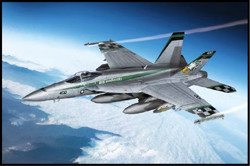 Academy 12565 1:72 USN F/A-18E Super Hornet VFA-195 Chippy Ho Military Plane Kit