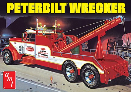 AMT 1133 1:25 Peterbilt 359 Wrecker Truck Plastic Model Kit