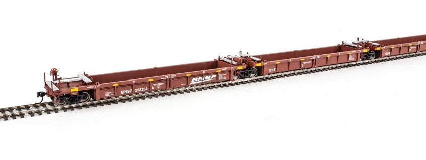 Walthers 910-55606 HO Santa Fe Thrall 5-Unit Rebuilt 40' Well Car #238234 A-E