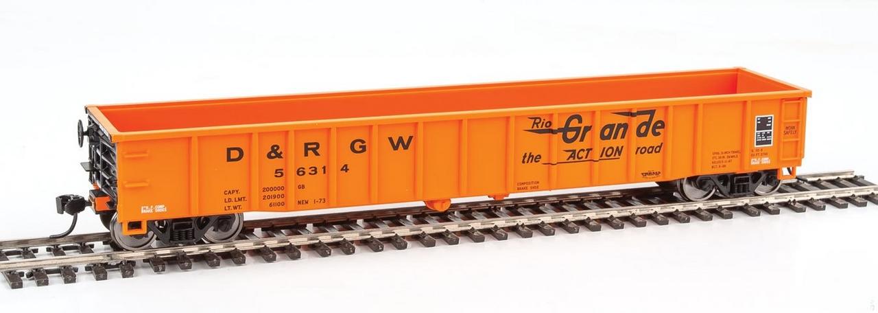 Walthers 910-6156 HO DRGW 53' Thrall Smooth-Side Gondola #56314
