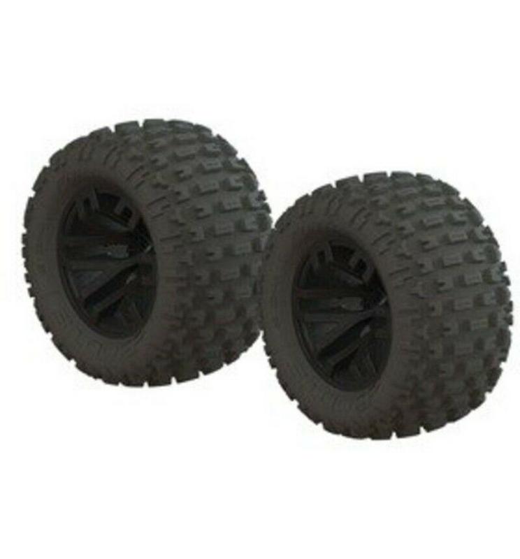 ARRMA ARA550052 dBoots 'Ragnarok Mt' Black Tire Set Glued (Pack of 2)