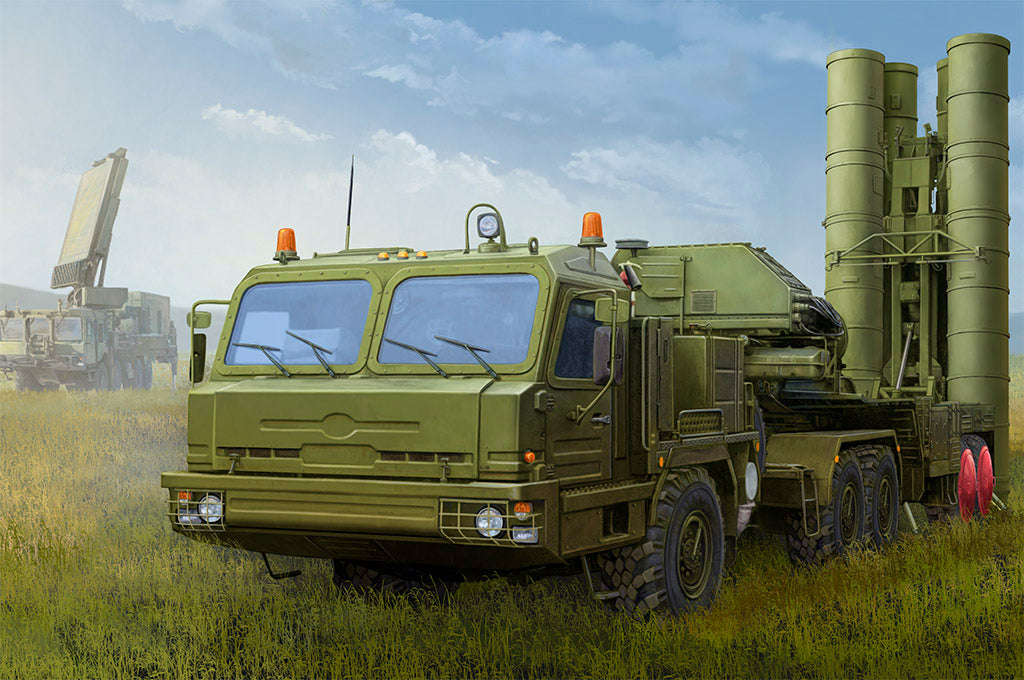 Hobby Boss Models 85517 1:35 Russian BAZ-64022 with 5P85TE2 TEL S-400 Armor Kit