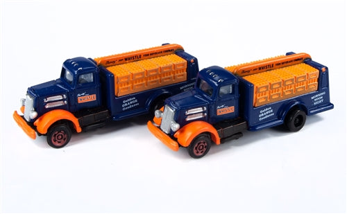 Classic Metal Works 50397 N Mini Metals Whistle White Bottle Trucks (Pack of 2)