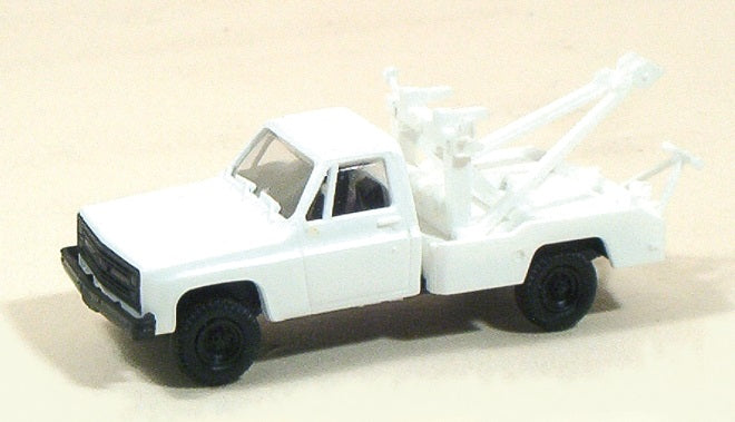 Trident Miniatures 90072W HO Tow Truck White Plastic Model Kit