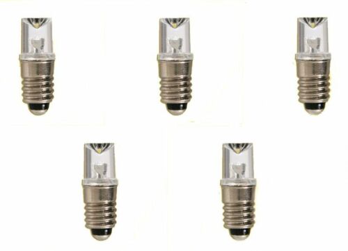 Viessmann Modellspielwaren 6019 White LED Lamp w/Threat Socket E 5.5 (Pack of 5)
