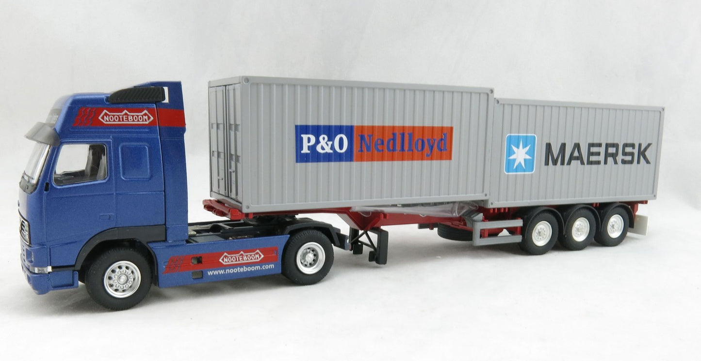 Conrad 46124-01 1:50 Volvo FH16 and Nooteboom Flexitrailer w/Two 20' Containers